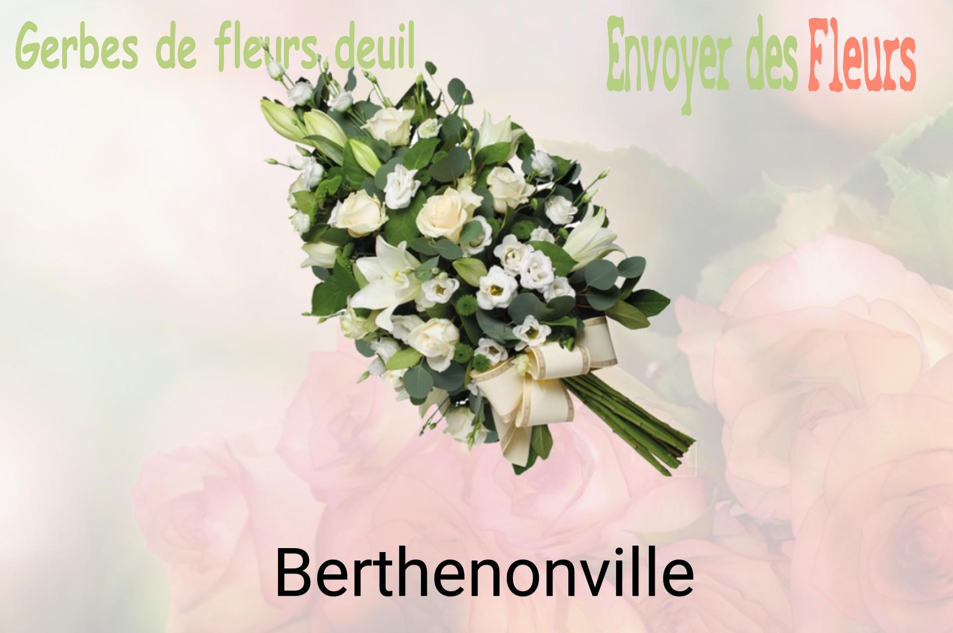 Gerbe de fleurs de deuil livrée à Berthenonville